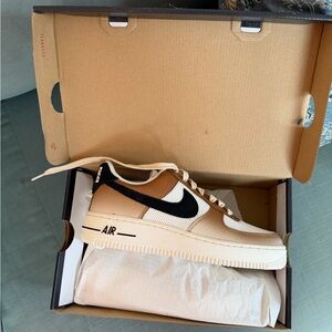 Nike Air Force 1 Ale Brown Black Sail and Sanddrift Women’s Sneakers NWT